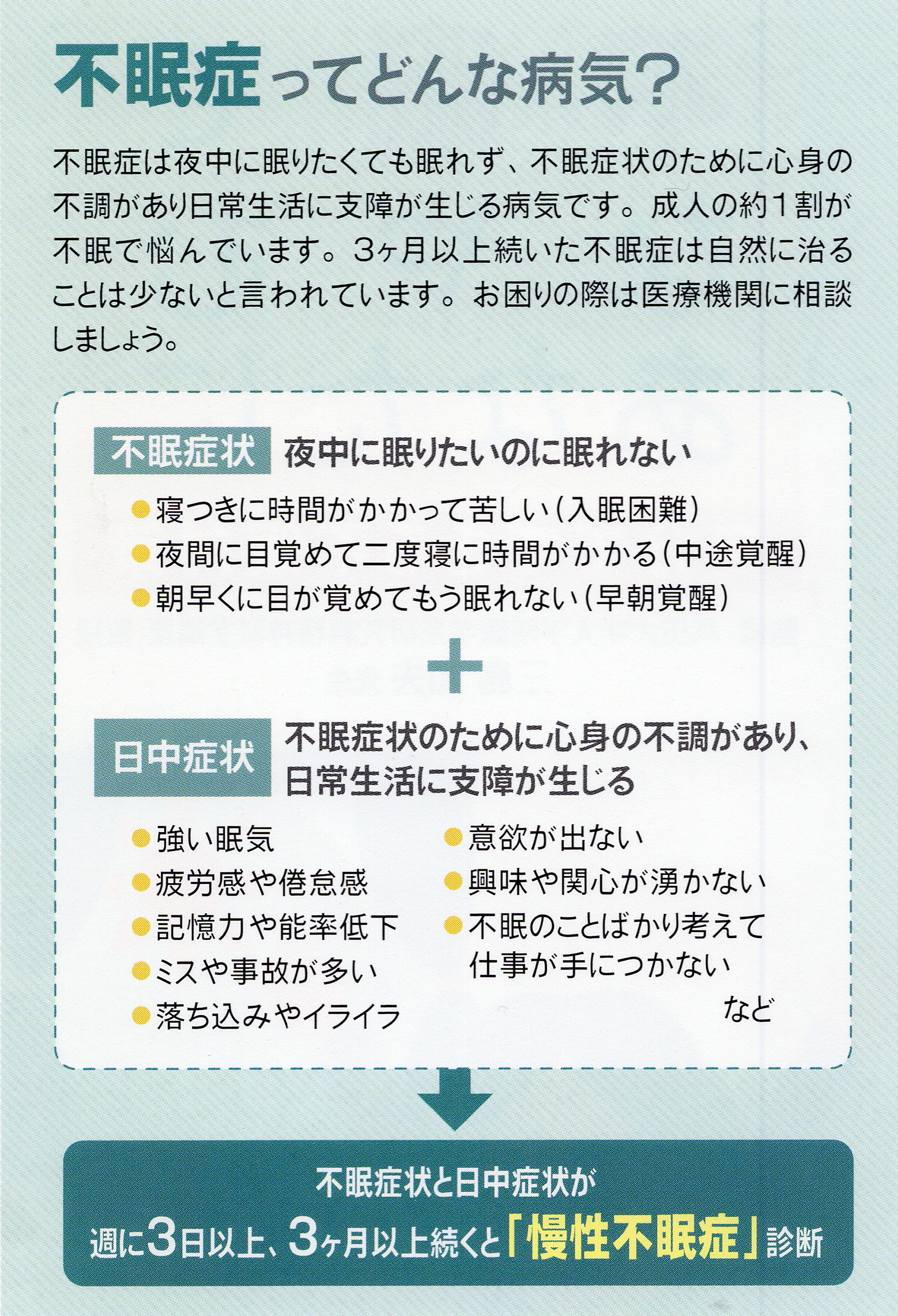 不眠症外来 | 春日駅前あべファミリークリニック内科 脳外科 整形外科