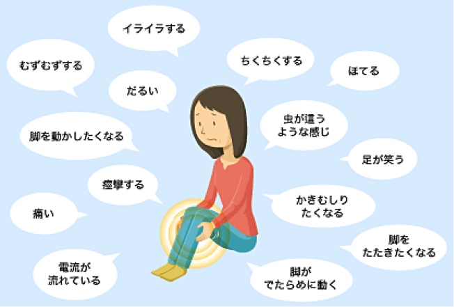 説明: https://www.otsuka.co.jp/health-and-illness/restless-legs-syndrome/symptoms/img/index_im02.png